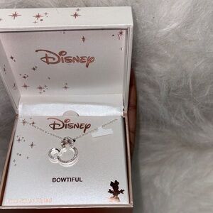 Disney Bowtiful Minnie Silver Plated Necklace